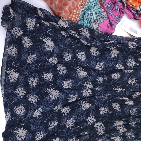 New Joie Blue Beige Patterned Dress Size L - Picture 14 of 15